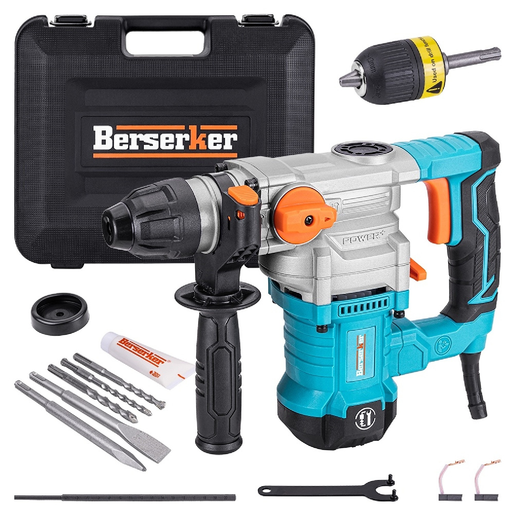BlackTeck 9 Amp SDS-Plus Rotary Hammer Drill — 1-1/8in., Variable Speed, Corded, Carrying Case, Model# N2-25M